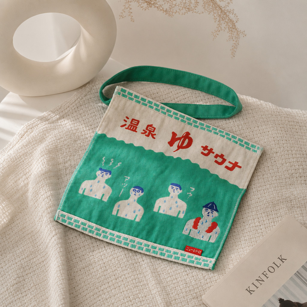 Retro hand towel product detail image